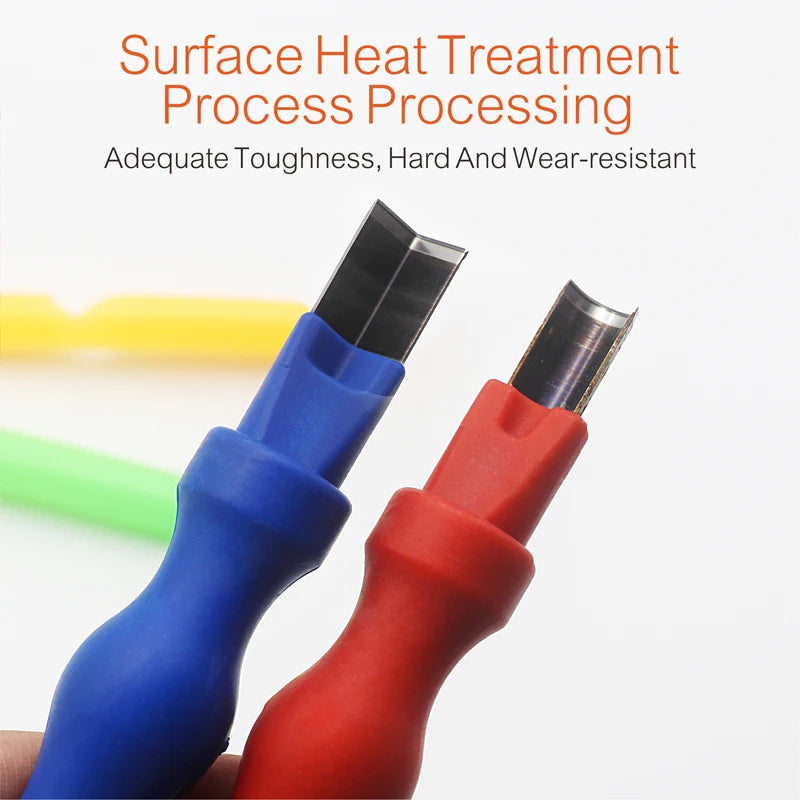 LED Neon Light Round Right Angle Arc Cutter - Split Hand Tool Knife for Soft Silicone Strip Carving