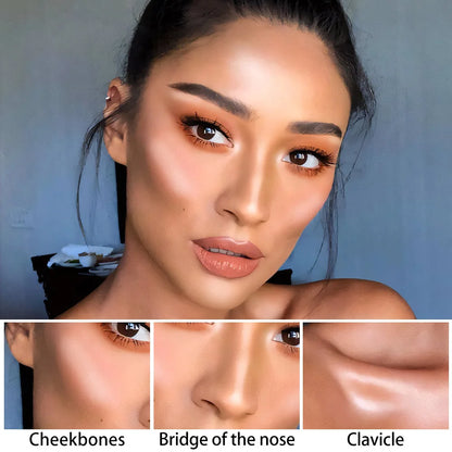 Highlighting & Bronzer Stick - Face Brightening Blusher, Rouge Concealer Pen, Long-Lasting Corrector & Nose Contouring Cosmetics
