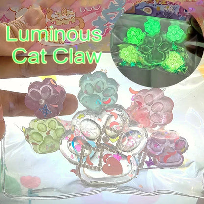 Luminous Cat Paw Hamster Squishy Toy – Stress Relief, Antistress & Decompression Squeeze Toy for Kids and Adults