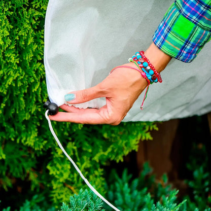 Multi-Size Winter Plant Protection Bag – Non-Woven Anti-Frost Cover with Zipper & Drawstring for Cold Weather Vegetation