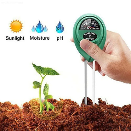 3 in 1 Soil pH Meter - Sunlight, Moisture & pH Tester for Garden Plants, Acidity & Humidity Monitor Detector