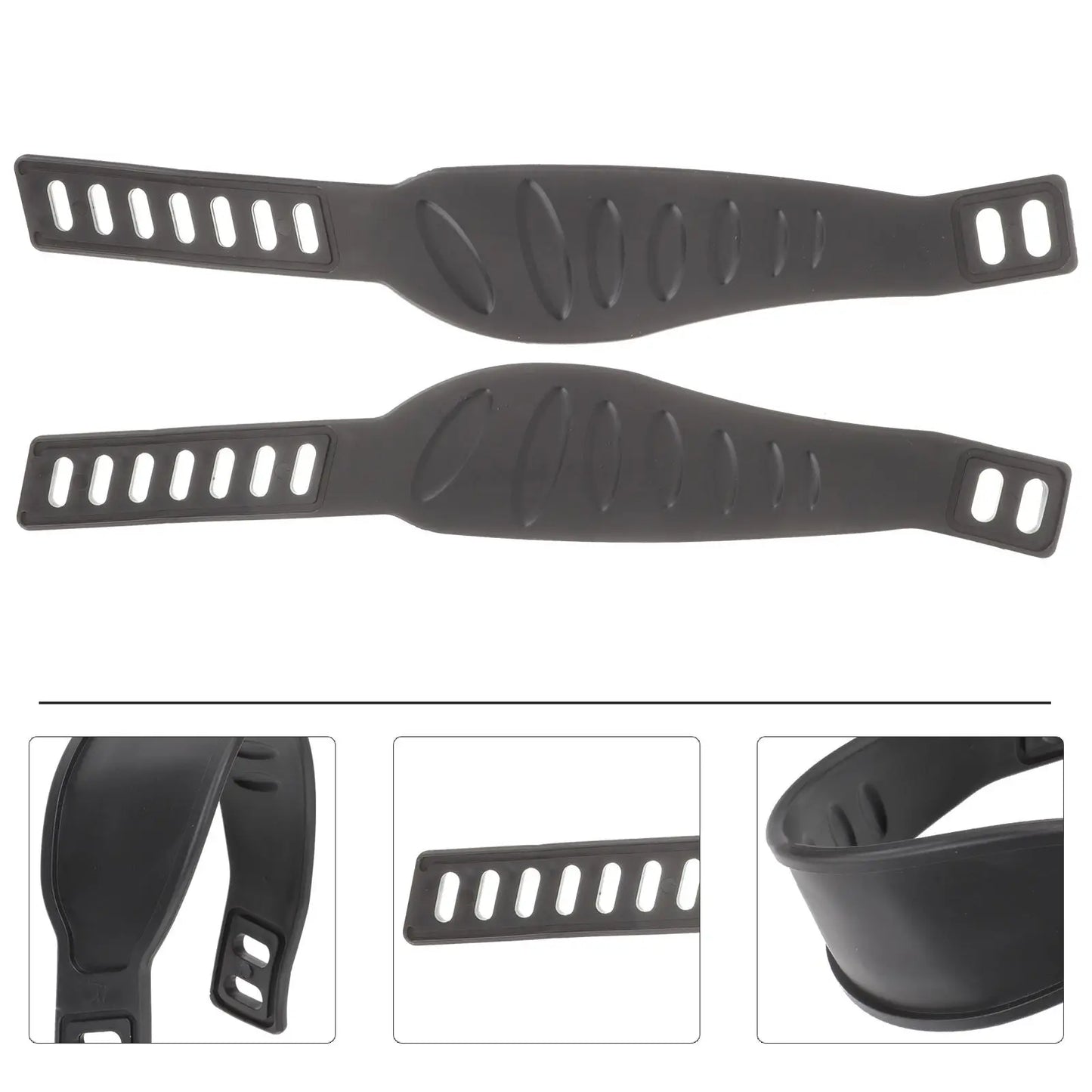 Adjustable Spinning Bike Pedal Straps – Zipper Toe Pedals, Footrest Clips for Exercise & Cycling Gym Foot Support