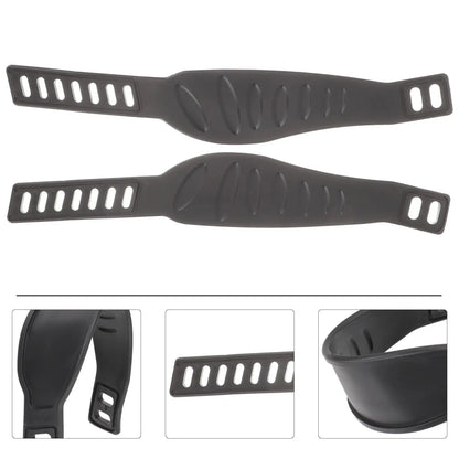 Adjustable Spinning Bike Pedal Straps – Zipper Toe Pedals, Footrest Clips for Exercise & Cycling Gym Foot Support