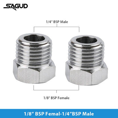 SAUGD 9PCS Airbrush Adapter Fitting Replacement Kit – Coupling Connectors for Compressor & Airbrush Hose