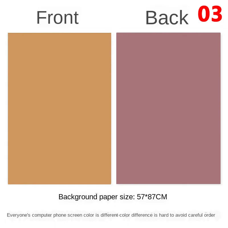 Photography Backdrops 57x87cm – Double-Sided Solid Color Photo Background for Studio, Newborn & Product Photography