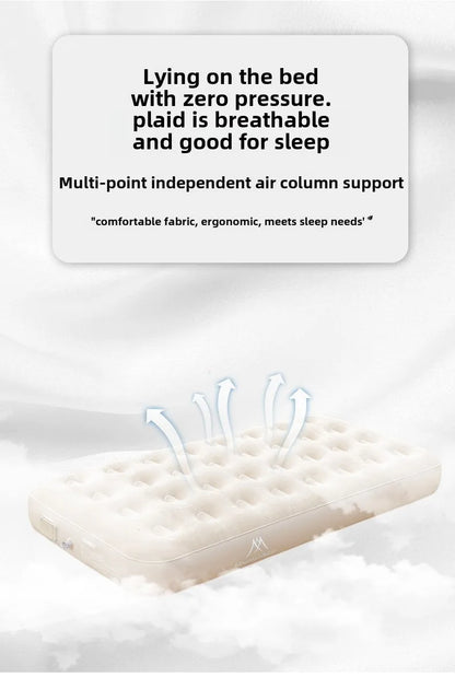 MOUNTAINHIKER 2025 Inflatable Air Mattress - PVC Glamping Camping / interior Bed Mat with Built-In Pump for 1-3 Person