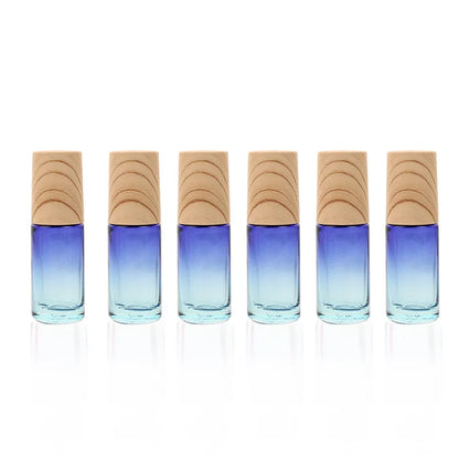 5/10/20/30/50pcs 5ml Glass Roll-On Bottles — Gradient Empty Roller Ball Bottles for Essential Oils & Travel