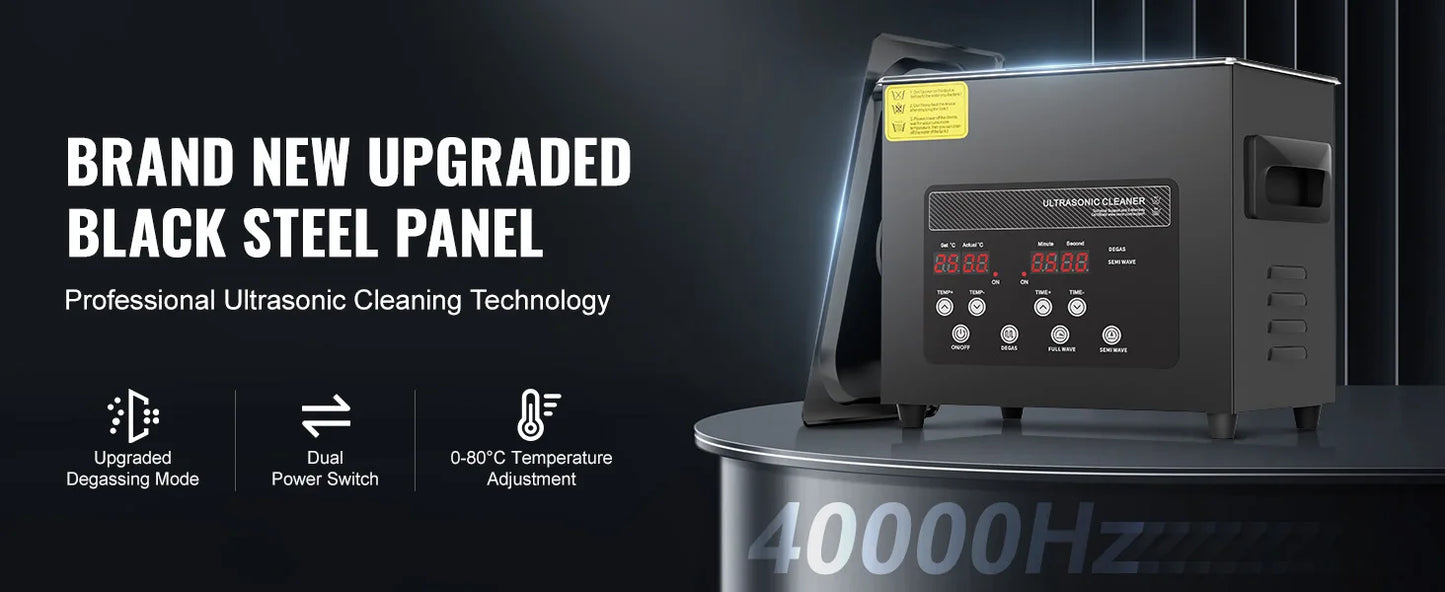 SucceBuy Ultrasonic Cleaner – 2L to 15L Portable Dishwasher with Timer for Home Use