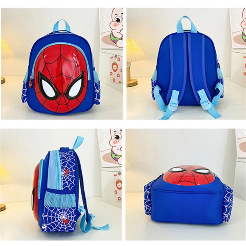 Marvel Spider-Man Children's Shoulder Bag - 3D Cartoon School Backpack for Kids - Travel Bag and Gift for Kindergarten