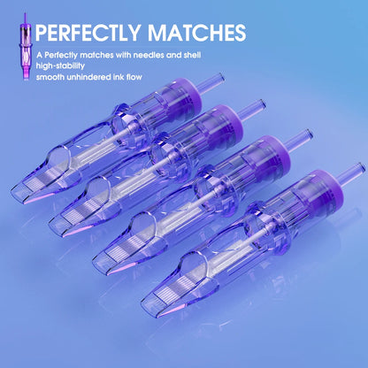 20PCS Mast Pro Tattoo Cartridge Needles – 5F/7F 3.5mm, 0.30mm Diameter for Permanent Makeup
