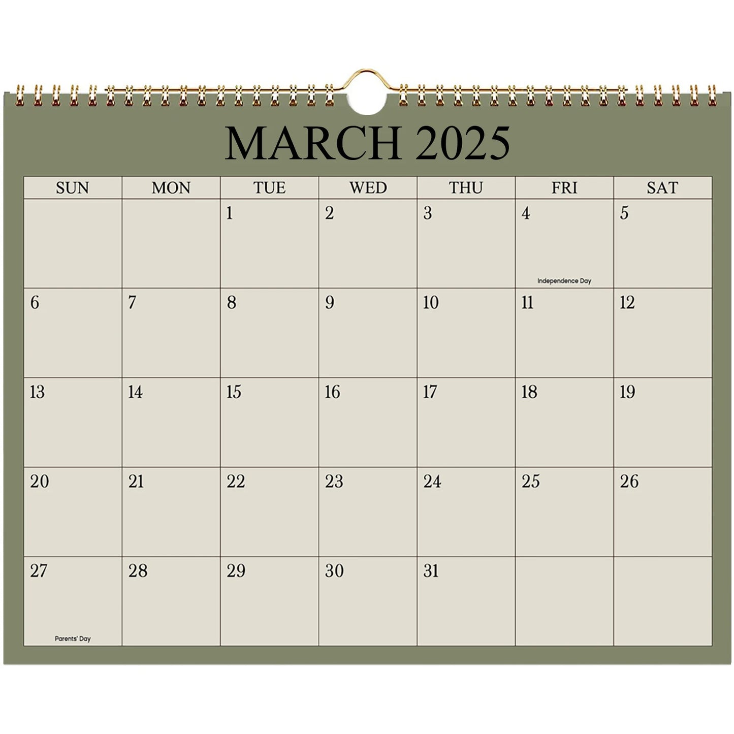 2025 Wall Calendar – 12-Month Planner (Jan-Dec), 8.7"x11" Office & Home Organizer