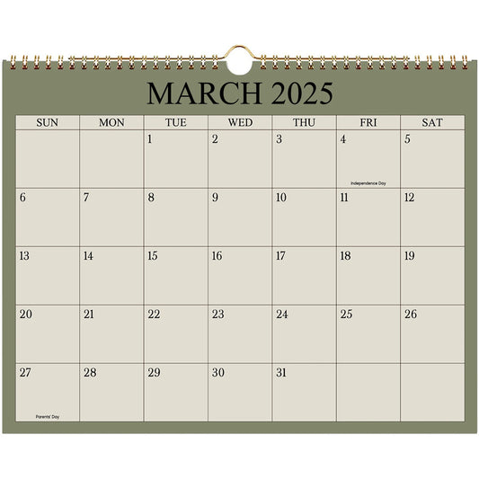 2025 Wall Calendar – 12-Month Planner (Jan-Dec), 8.7"x11" Office & Home Organizer