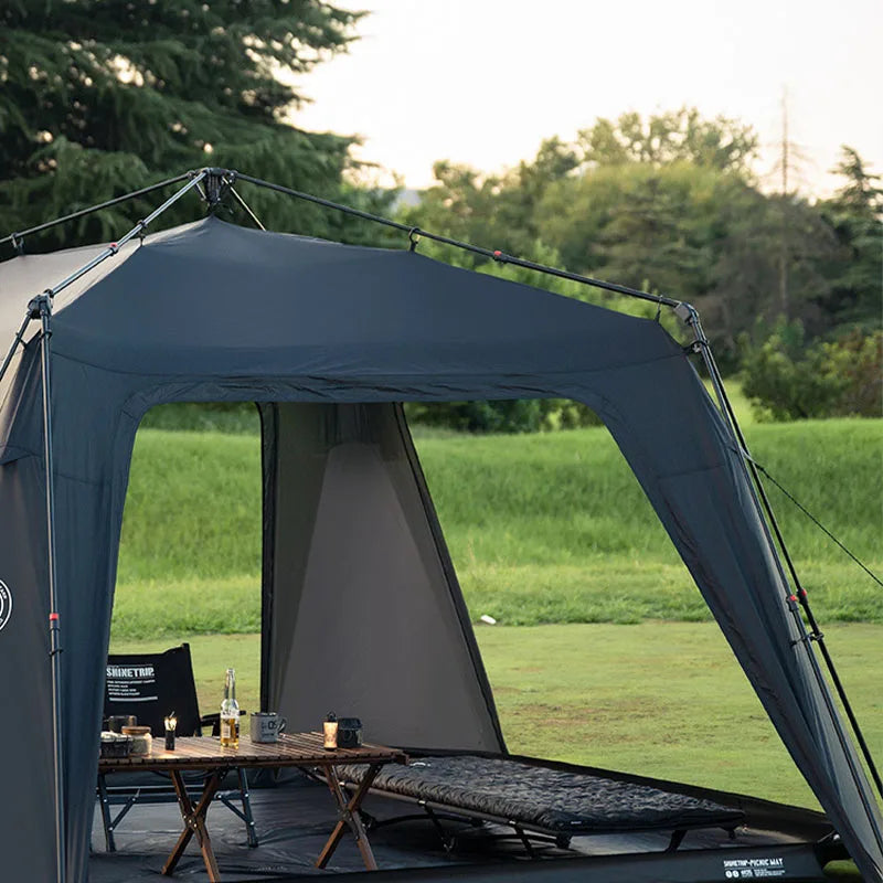 ShineTrip Oversized Dome Tent – Quick Setup, Waterproof & Sunproof Silver-Coated Canopy for Camping (05 Series)