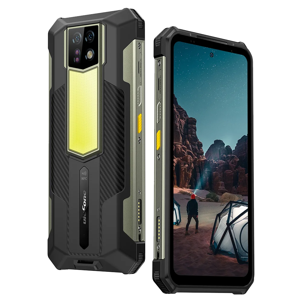 Ulefone Armor 24 Rugged Phone - 22000mAh, 24GB+256GB, 6.78" 120Hz Display, 64MP+64MP Camera, NFC, LED Light, Global Version
