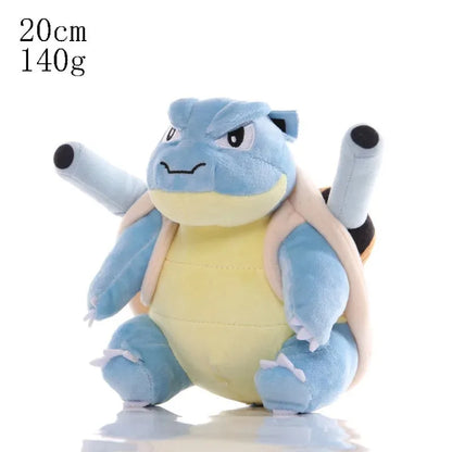 20cm Pokemon Plush Toys – Kawaii Pikachu, Raichu, Jenny, and Turtle Anime Dolls for Kids' Birthday & Christmas Gifts