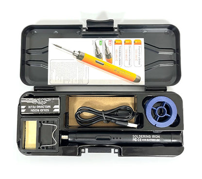 Multifunctional USB Electric Soldering Iron Kit – Adjustable 300–450℃ Digital Welding Tool Set