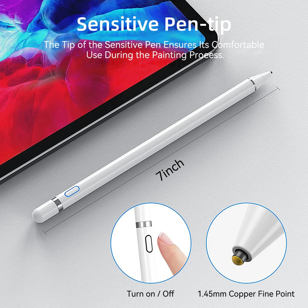 Universal Stylus Pen for iPad & Tablets - Compatible with Apple Pencil | Touch Pen for iOS & Android Devices Including Samsung, Huawei, Xiaomi