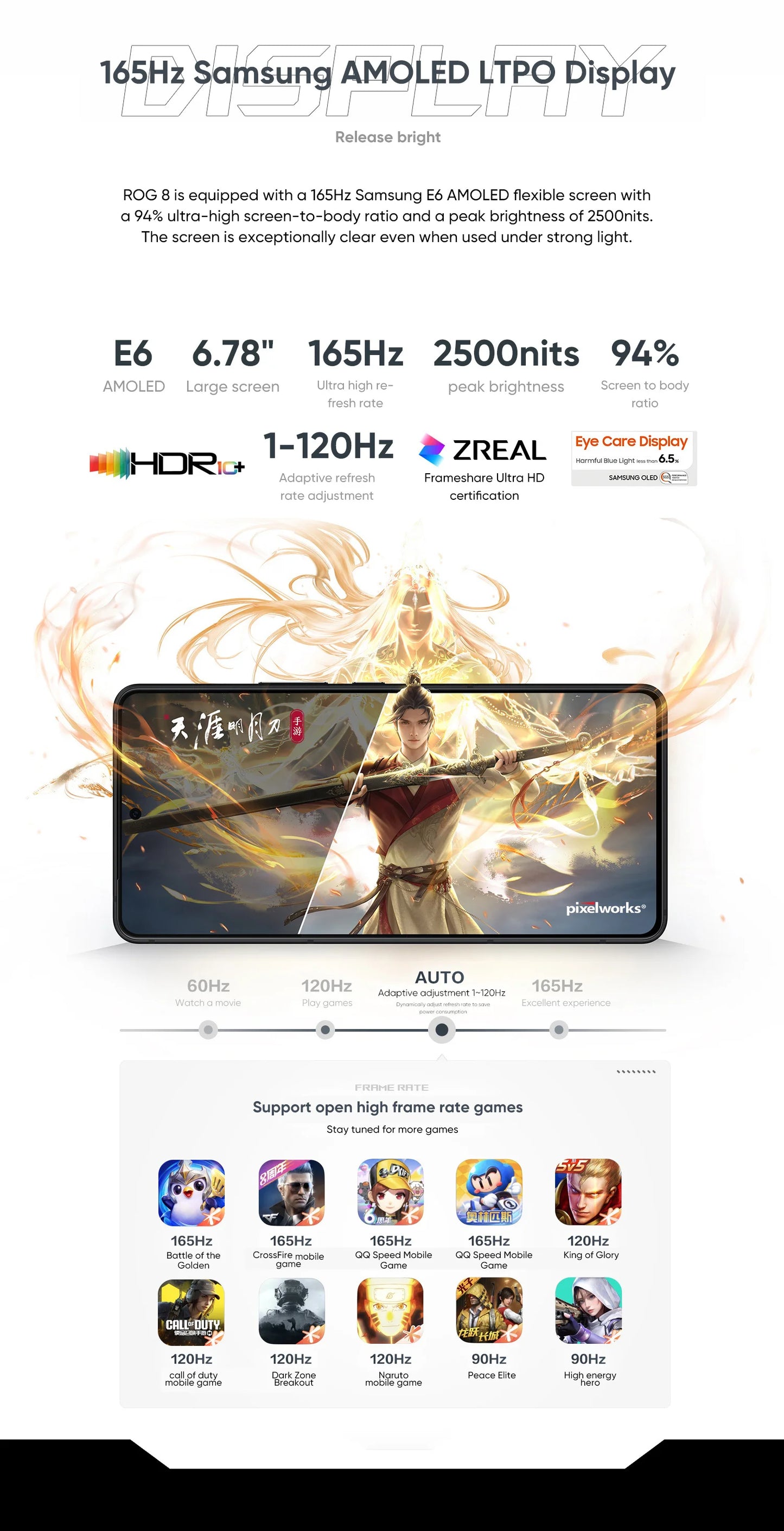 2024 ASUS ROG Phone 8 – Snapdragon 8 Gen 3, 5G Smartphone, 6.78'' 165Hz E-Sports Screen, 65W Charging, NFC, ROG 8 Pro