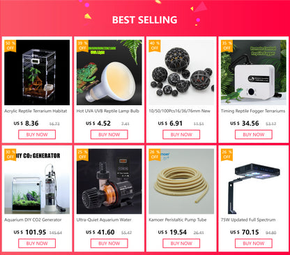 12mm/16mm Double Tap Quick Release Aquarium Valve — No-Leak Water Flow Control & Filter Connector