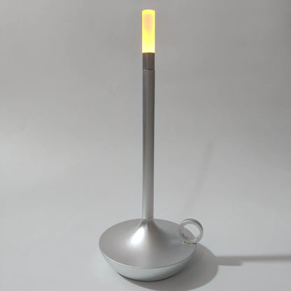 Rechargeable LED Candlelight Table Lamp - Touch Control Night Light for Restaurant, Bar & Desktop Decor