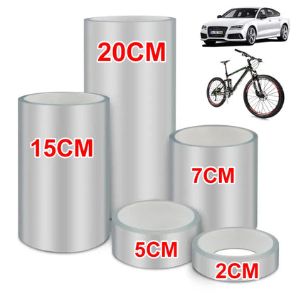 Transparent Bicycle Stickers Tape – 3M, 5M, 10M Bike Frame Protector, Scratch-Resistant Cycling Tape