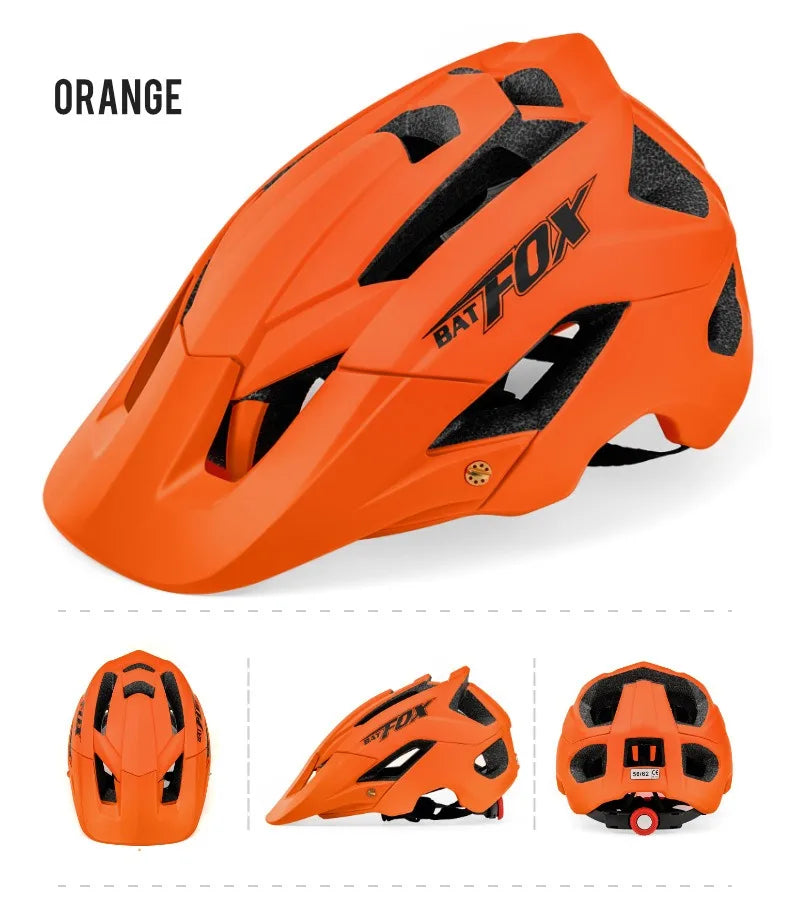 BATFOX Ultralight Bike Helmet – Molded Mountain & Road Helmet for Men, DH AM Cycling Equipment, Casco Ciclismo Bicicleta