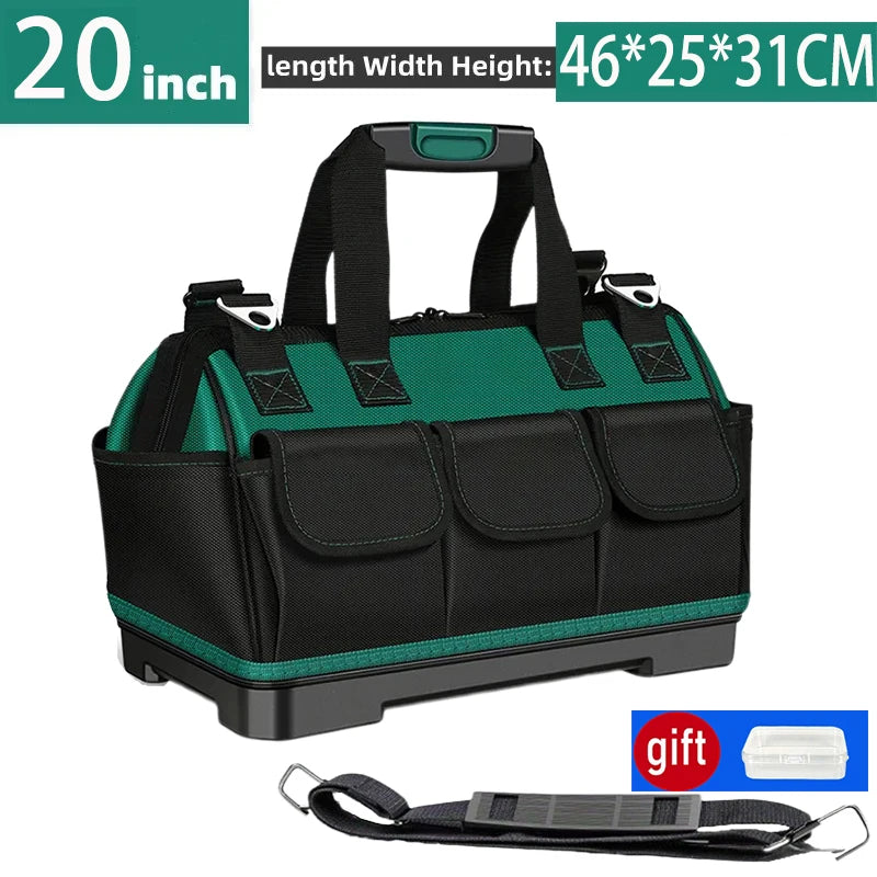 23-inch Large Capacity Waterproof Tool Bag – Thickened 1680D Oxford Electrician Storage
