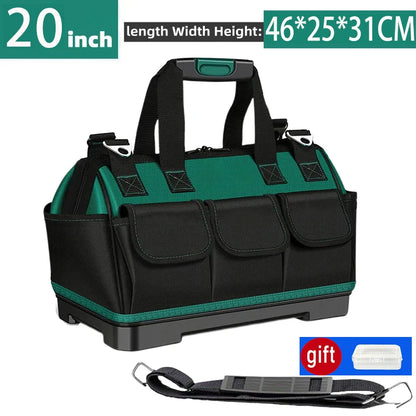 23-inch Large Capacity Waterproof Tool Bag – Thickened 1680D Oxford Electrician Storage