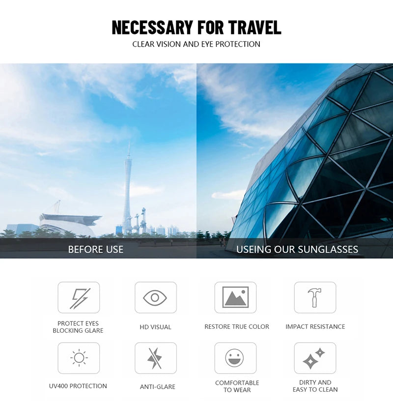 Cat Eye Sunglasses for Women - Oversized UV Protection Outdoor Driving Sunshade Glasses