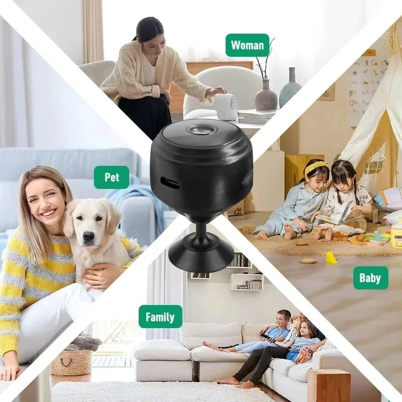 A9 Mini WiFi Surveillance Camera – 1080P HD Night Vision Smart Home Camcorder for Video Monitoring