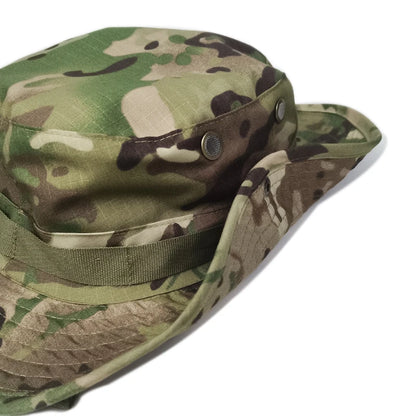 Camouflage Boonie Hat – Wide Brim Sun Hat for Men and Women – Outdoor Hiking, Fishing, Hunting, and Sports – Foldable Soft Cap