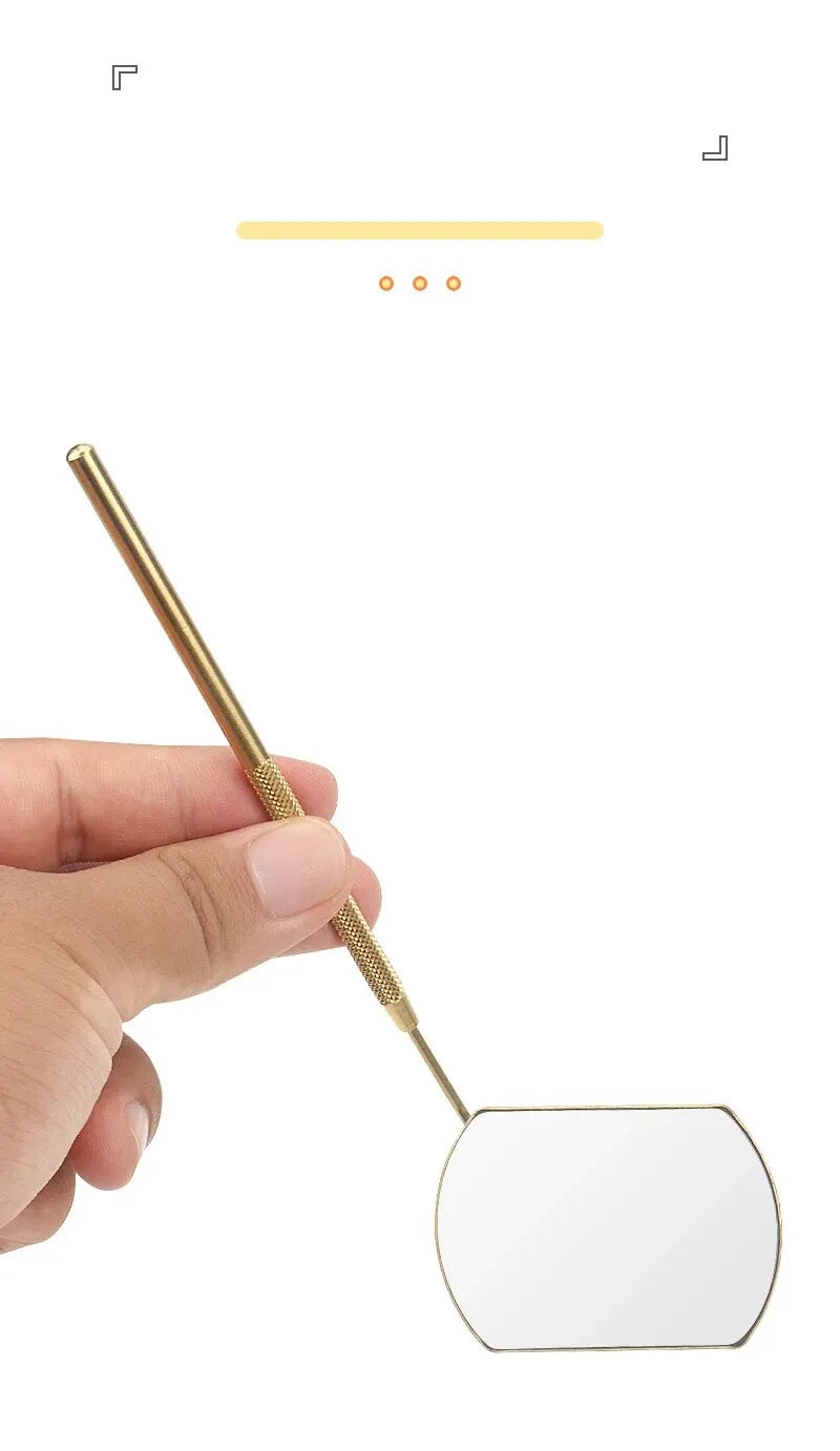 Lash Extension Mirror – Stainless Steel Multifunctional Tool for Eyelash Grafting & Makeup