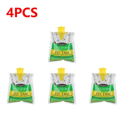Hanging Fly Catcher Bags – Non-Toxic, Water-Soluble Disposable Fly Traps for Home & Garden