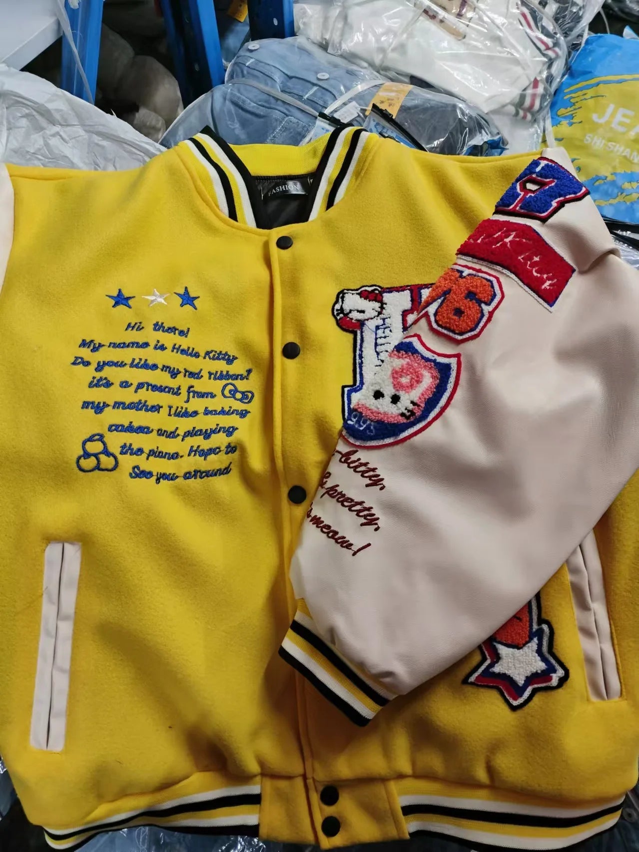 Hello Kitty Baseball Jacket Hoodie – Unisex Sport Coat, Warm Motorcycle Cardigan, Printed Top for Men & Women