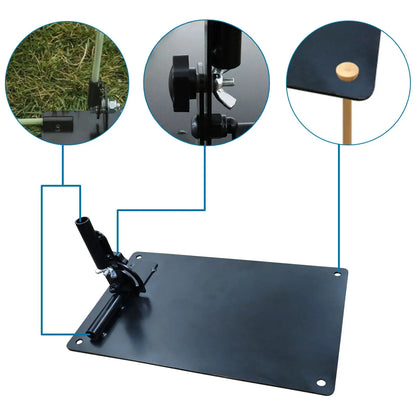 FINGER TEN Golf Alignment Stick Holder | Swing Practice Plate Plane Trainer | Training Aid with Alignment Stick Base