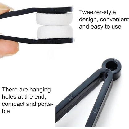 1-4pcs Portable Eyeglass Cleaner Brush – Microfiber Sunglasses & Spectacles Cleaning Tool