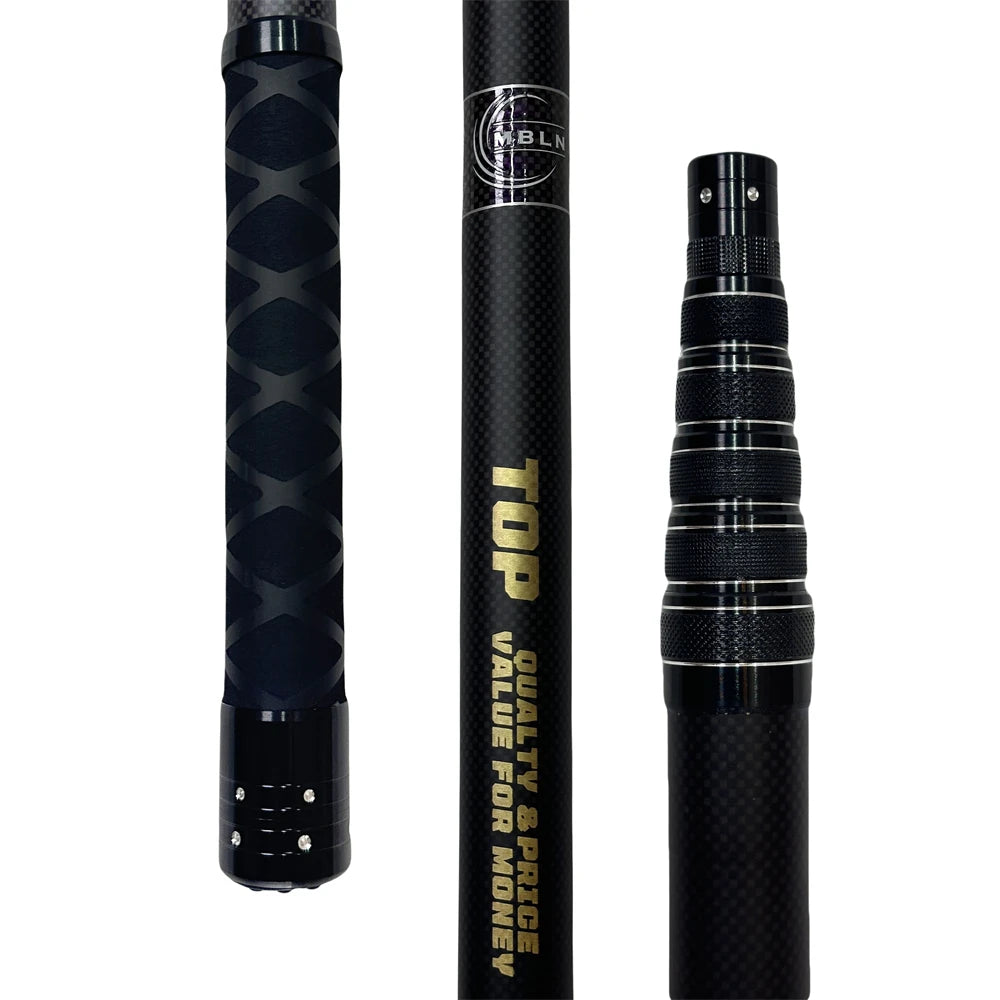 MBLN 328cm Ultralight Portable Landing Net – Carbon Handle & Aluminum Alloy Head, 414g Total Weight