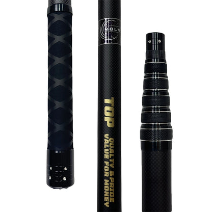 MBLN 328cm Ultralight Portable Landing Net – Carbon Handle & Aluminum Alloy Head, 414g Total Weight