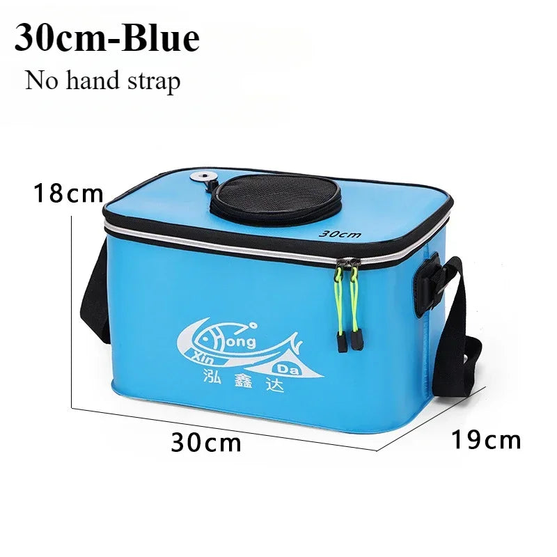 Folding EVA Live Fish Bucket – Thickened Portable Water Tank for Outdoor Fishing and Accessories