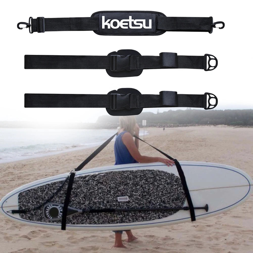 Adjustable Surfboard Shoulder Belt – Carry Sling for Stand Up Paddle Board, Surfboard Carrier Accessory