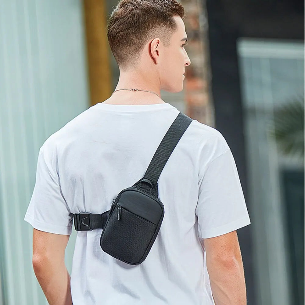 Trendy Men's Oxford Cloth Shoulder Bag | Casual Crossbody Single Shoulder Bag | Diagonal Day Tide Small Square Bag