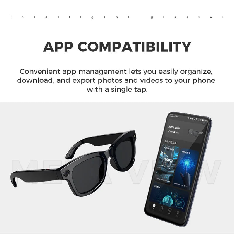 Xiaomi AI Smart Glasses — 1080P HD Polarized Sunglasses with Camera, Video Recorder & Sports Surveillance DVR