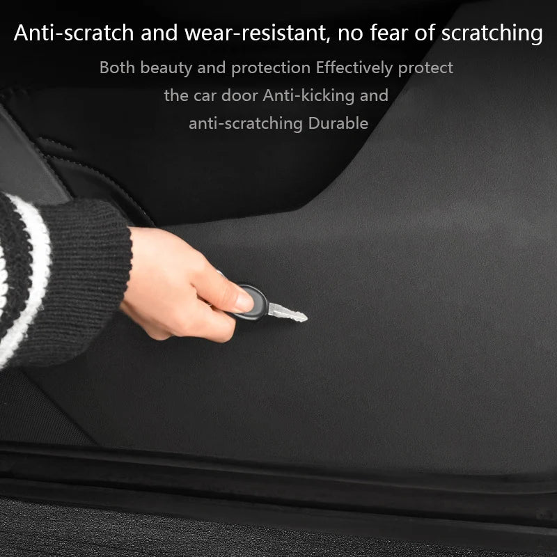 Tesla Model Y/3 2021-2023 Door Anti-Kick Protective Sticker – Soil-Proof & Anti-Scratch Side Door Mat Protector