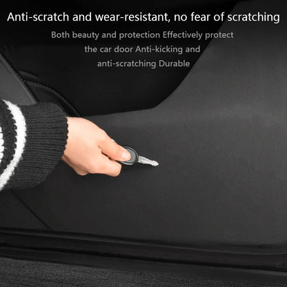 Tesla Model Y/3 2021-2023 Door Anti-Kick Protective Sticker – Soil-Proof & Anti-Scratch Side Door Mat Protector