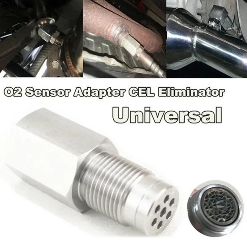 Oxygen O2 Sensor M18X1.5 Extender Spacer Adapter – P0420 P0430 Catalytic Converter CEL Eliminator for Check Engine Light