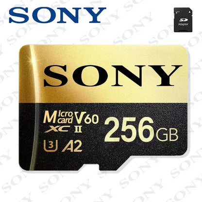 Original SONY Micro SD Card – 2TB, 1TB, 512GB, 128GB High-Speed TF Memory Card for Drone, Audio, PC & PS5 Game