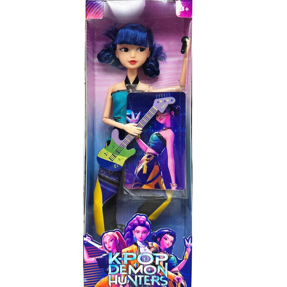 NEW KPop Demon Hunters Action Figure Dolls – Rumi, Mira, Zoey Princess DIY Plastic Toys for Girls