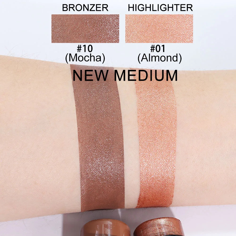 Highlighting & Bronzer Stick - Face Brightening Blusher, Rouge Concealer Pen, Long-Lasting Corrector & Nose Contouring Cosmetics