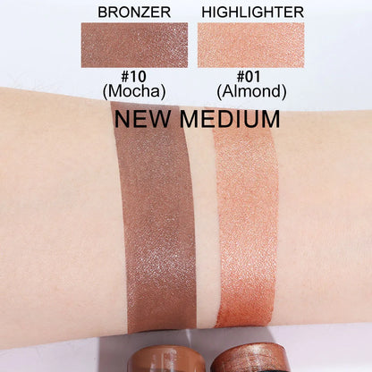 Highlighting & Bronzer Stick - Face Brightening Blusher, Rouge Concealer Pen, Long-Lasting Corrector & Nose Contouring Cosmetics