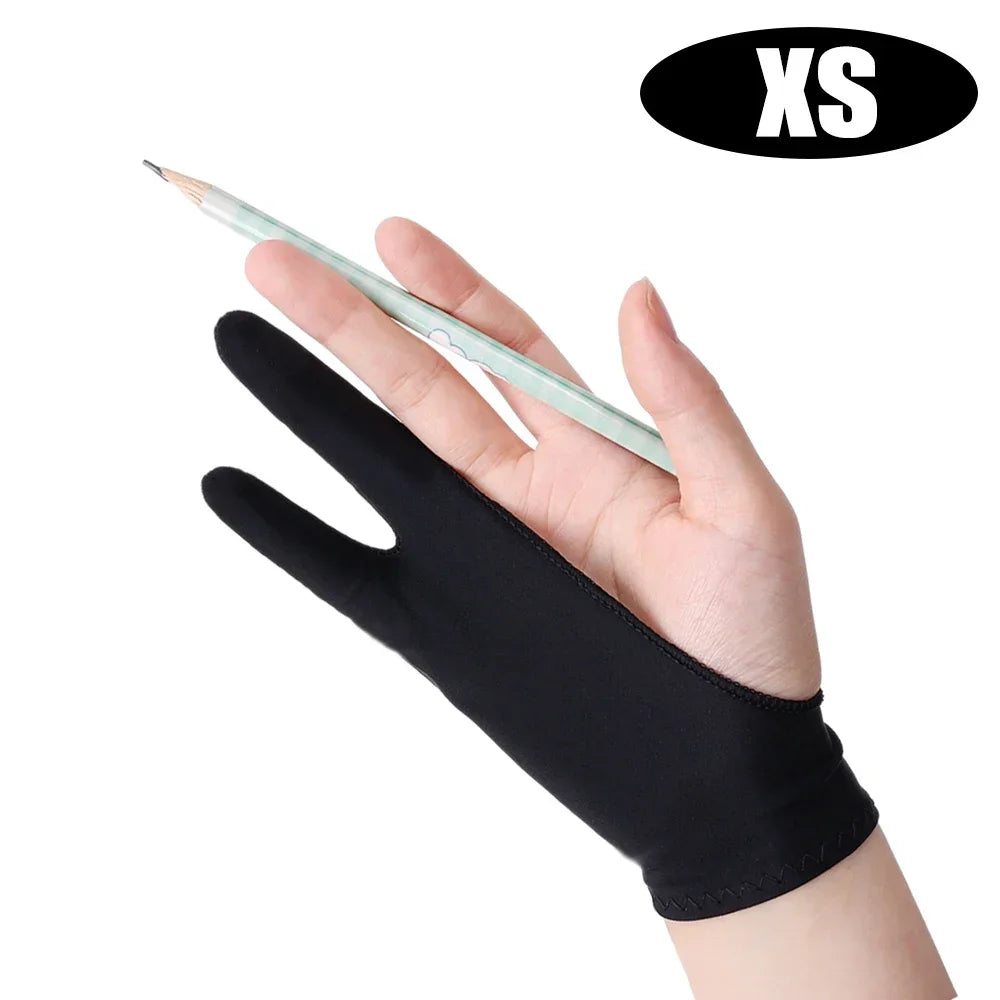 Two-Finger Drawing Glove with Palm Rejection for iPad & Graphic Tablets – Left/Right Hand Artist Glove